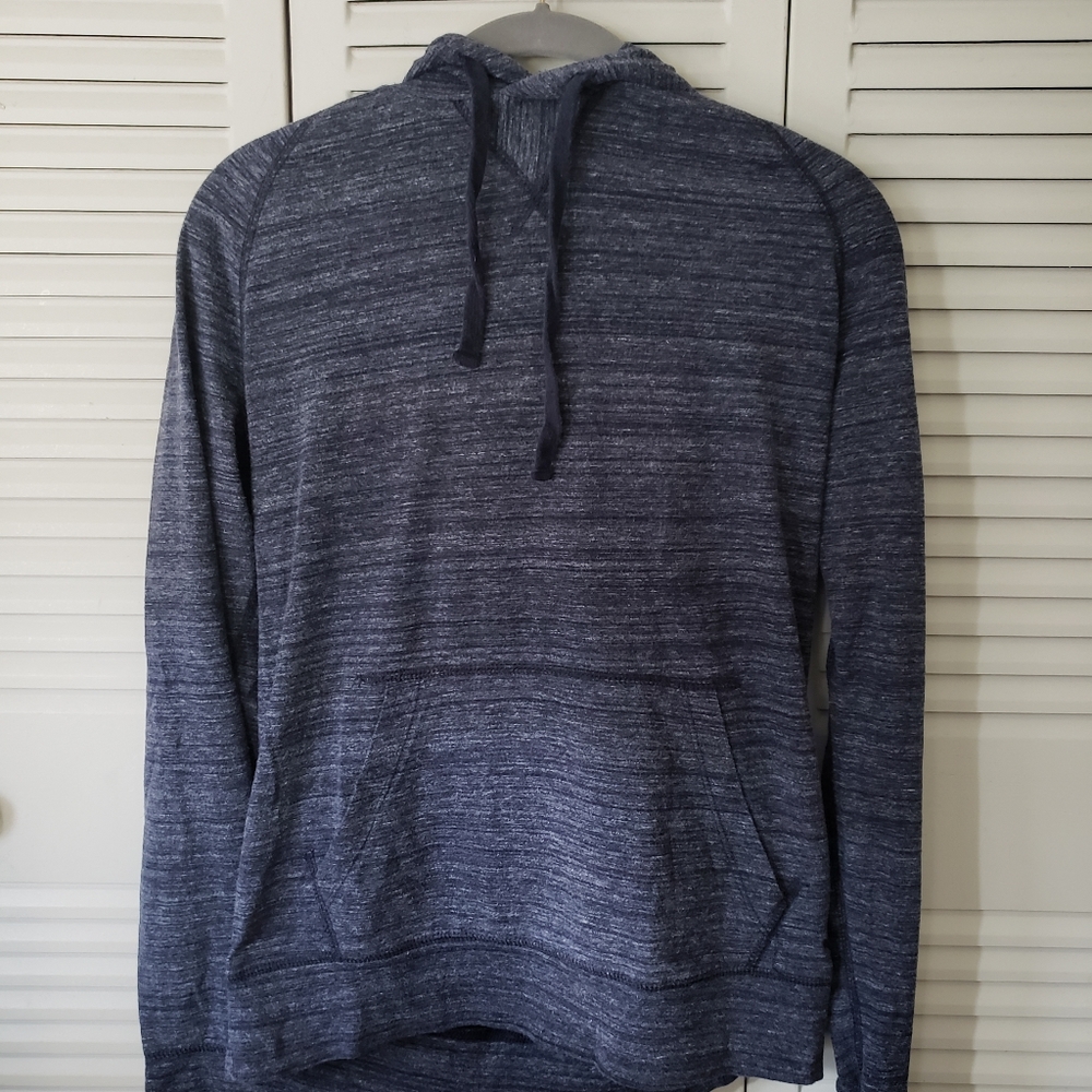 American Eagle Lightweight Navy Blue Shirt Hoodie (XS)